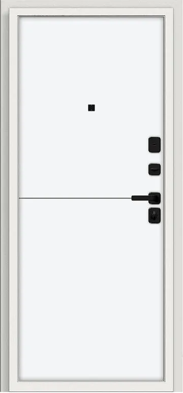 Товар Дверь Браво Аура/SBlack Шагрень белая/White Silk DIS007421