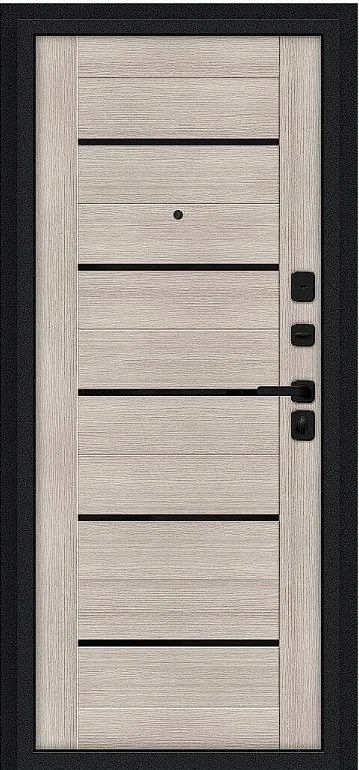 Товар Дверь Браво Грид Букле черное/Cappuccino Melinga DIS007487